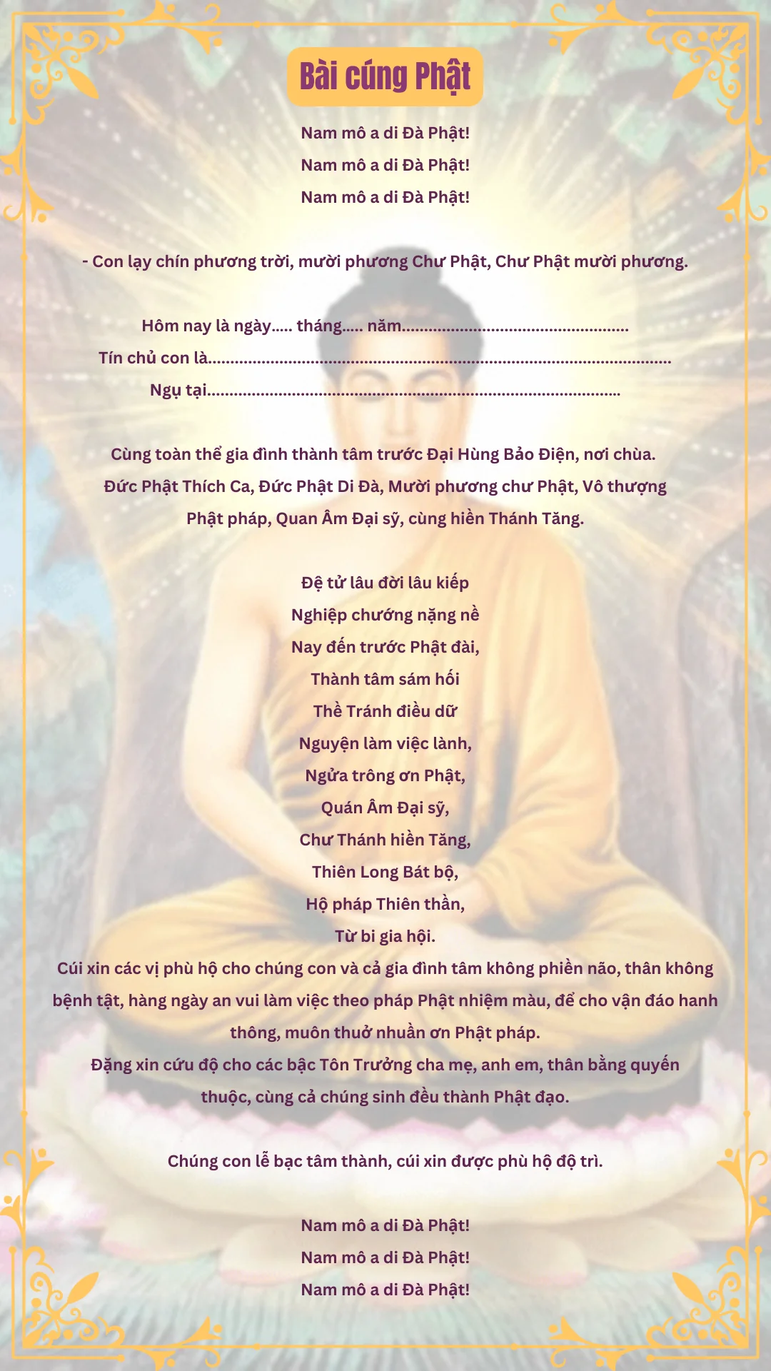 văn khấn phật tổ - Hình 2
