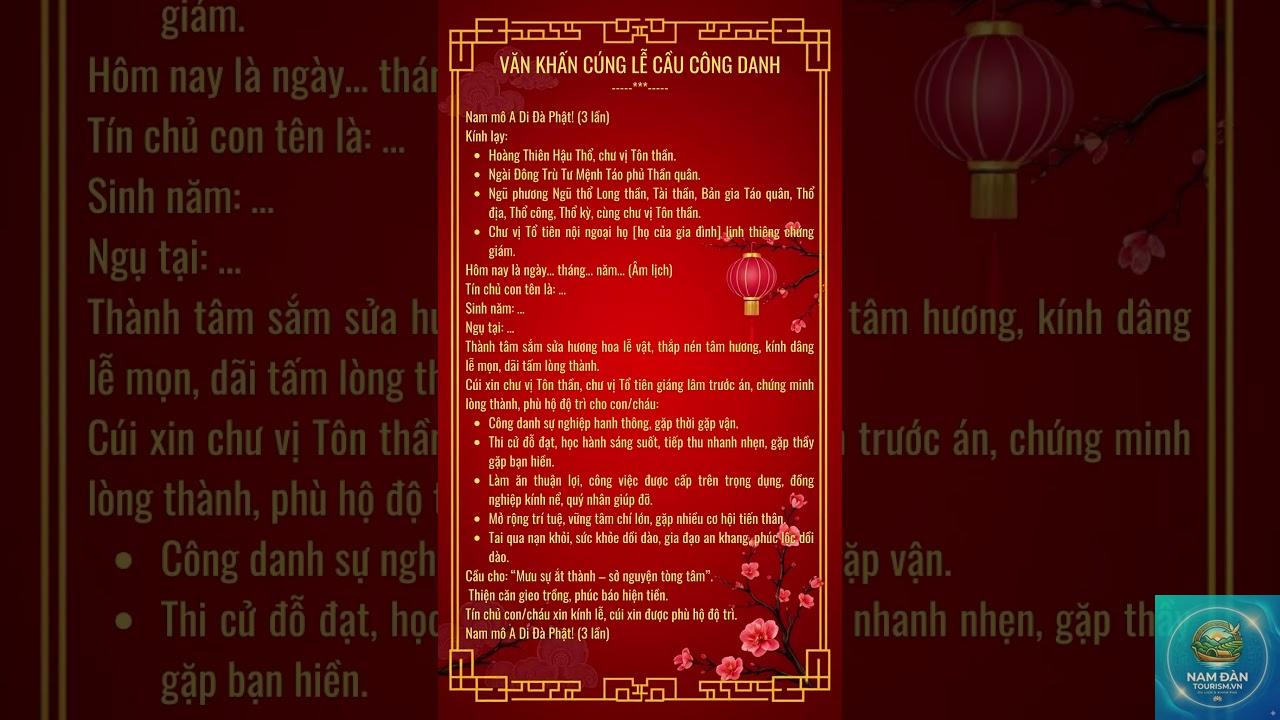 văn khấn phủ cầu công danh - Hình 1
