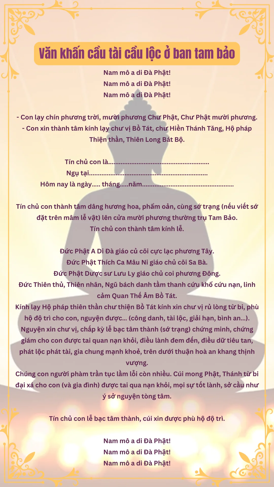 văn khấn phủ cầu tài lộc - Hình 2