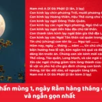 Văn khấn phủ ngày rằm: Bài cúng chuẩn nhất và những điều cần biết Văn khấn phủ ngày rằm: Bài cúng chuẩn nhất và những điều cần biết