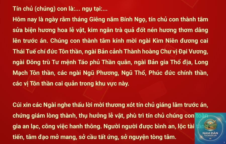văn khấn rằm tháng giêng cầu tài lộc - Hình 2