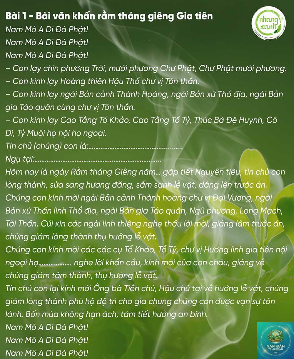 văn khấn rằm tháng giêng đầy đủ - Hình 1