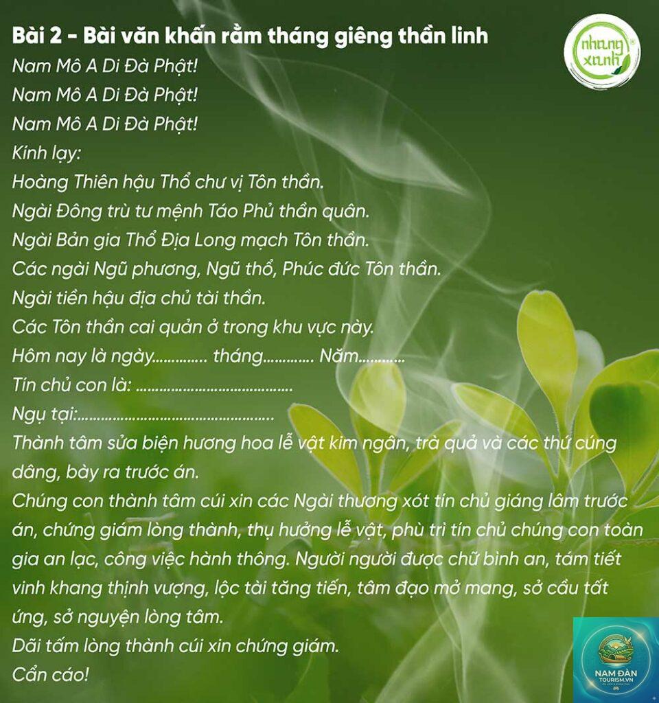 văn khấn rằm tháng giêng thần linh