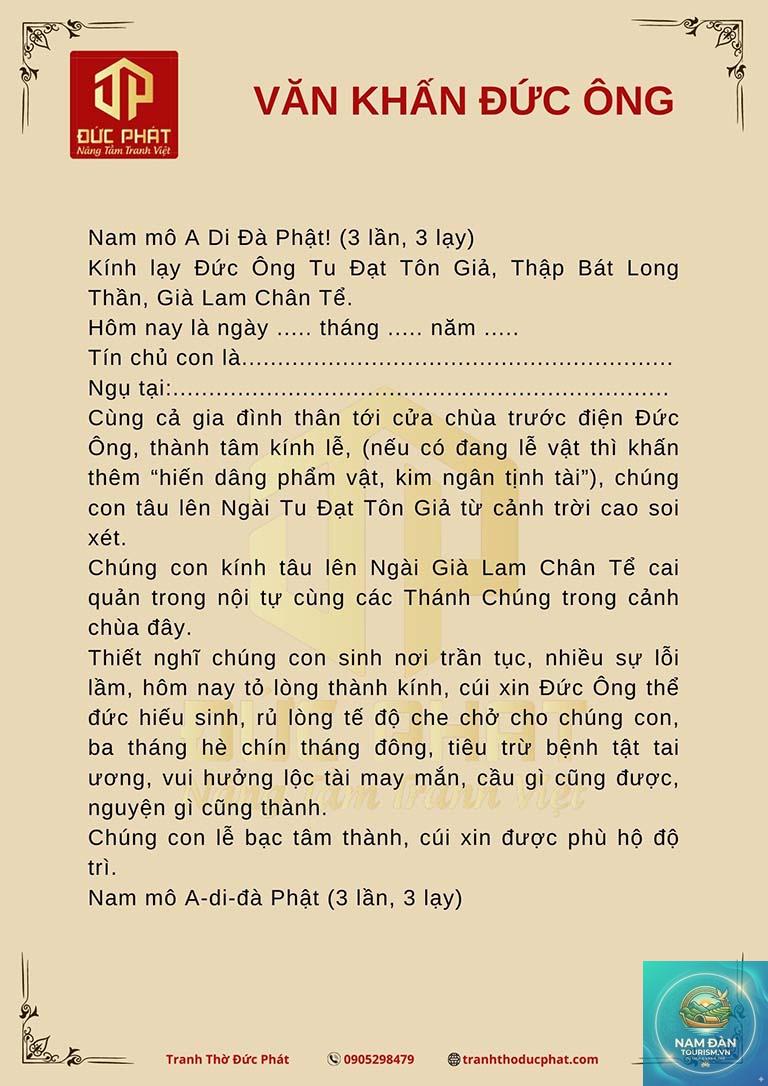 văn khấn tại chùa ngắn gọn - Hình 2