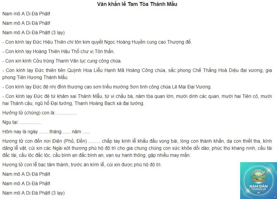 văn khấn tam tòa thánh mẫu - Hình 4