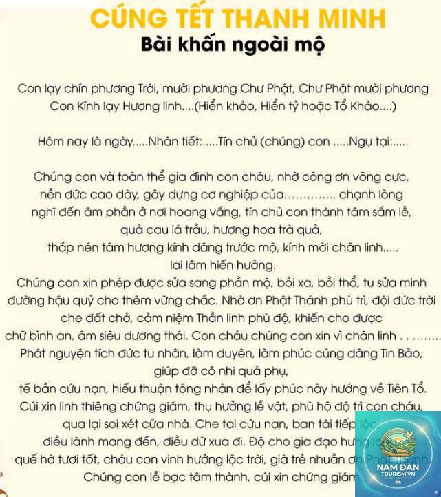 văn khấn tảo mộ thanh minh - Hình 1