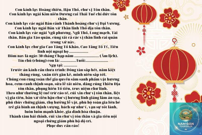 văn khấn tất niên cuối năm tại nhà - Hình 1