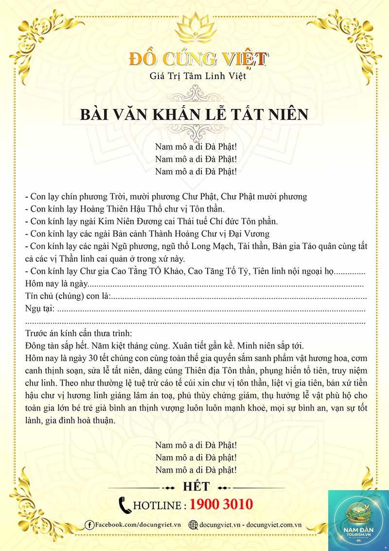 văn khấn tất niên cuối năm tại nhà - Hình 3