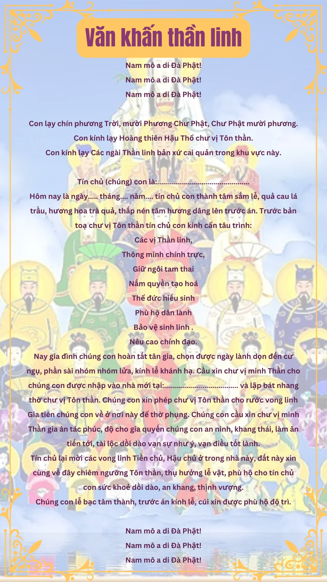 văn khấn thần linh - Hình 4