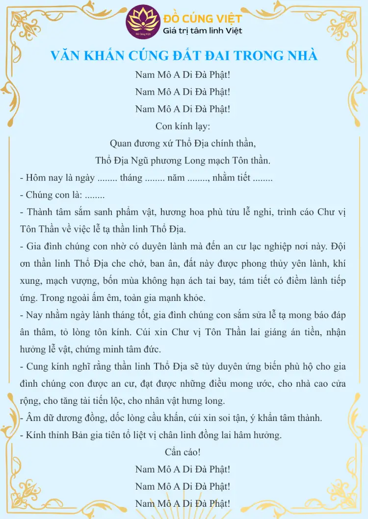 văn khấn thần linh đất đai - Hình 4