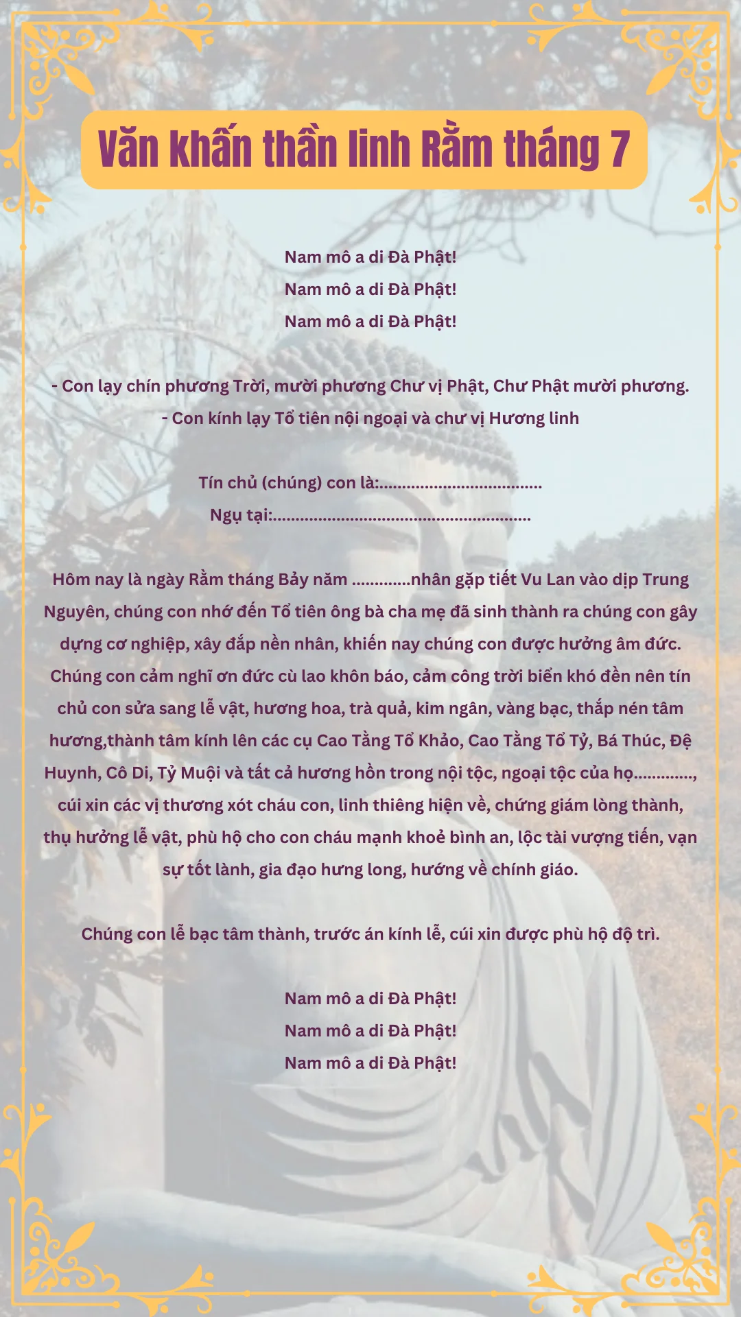 văn khấn thần linh đầy đủ - Hình 2