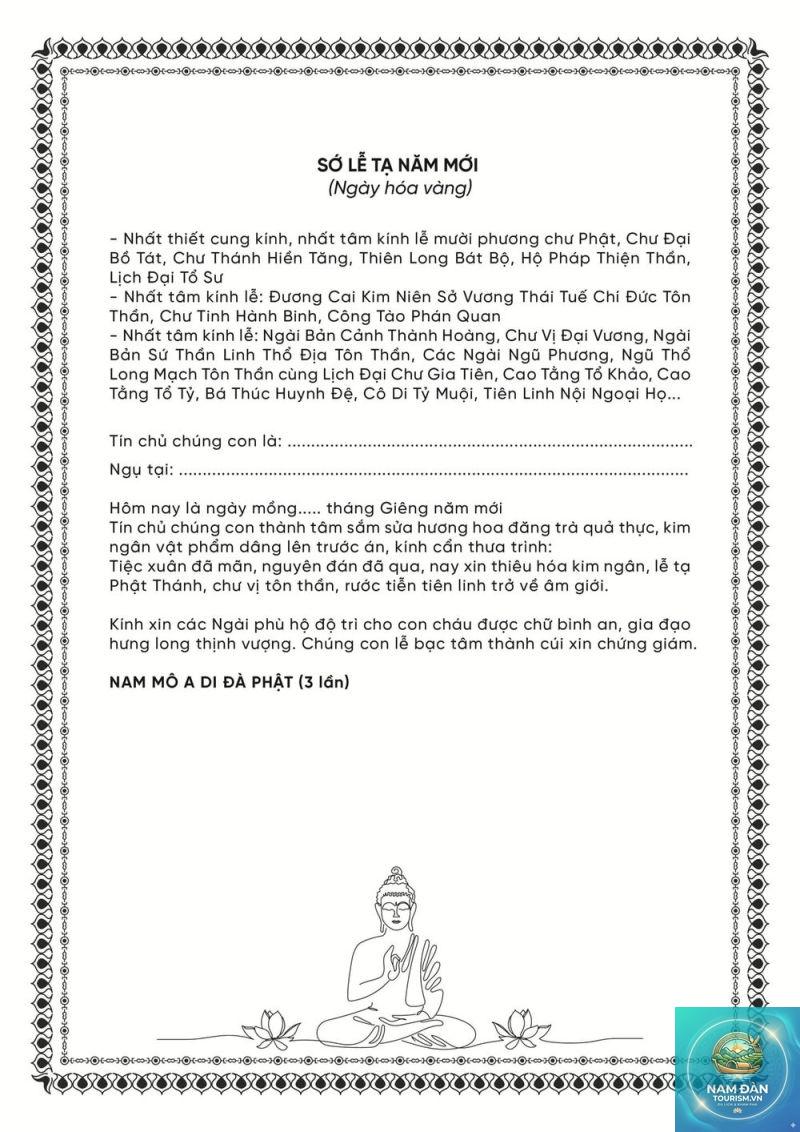 văn khấn thần linh hóa vàng - Hình 1