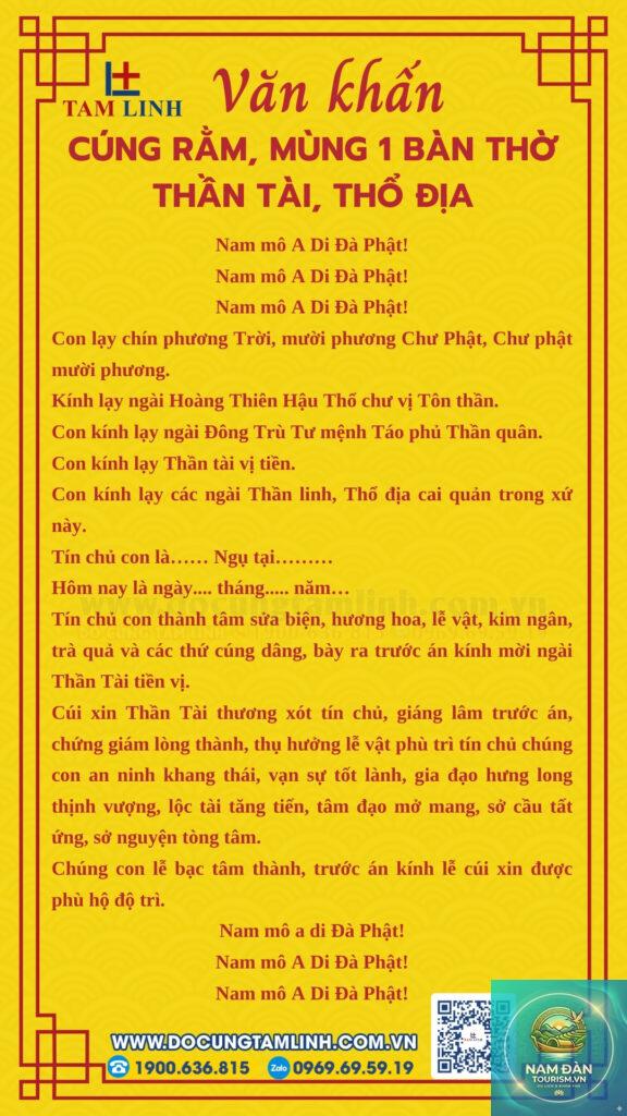 văn khấn thần linh mùng 1 - Hình 2