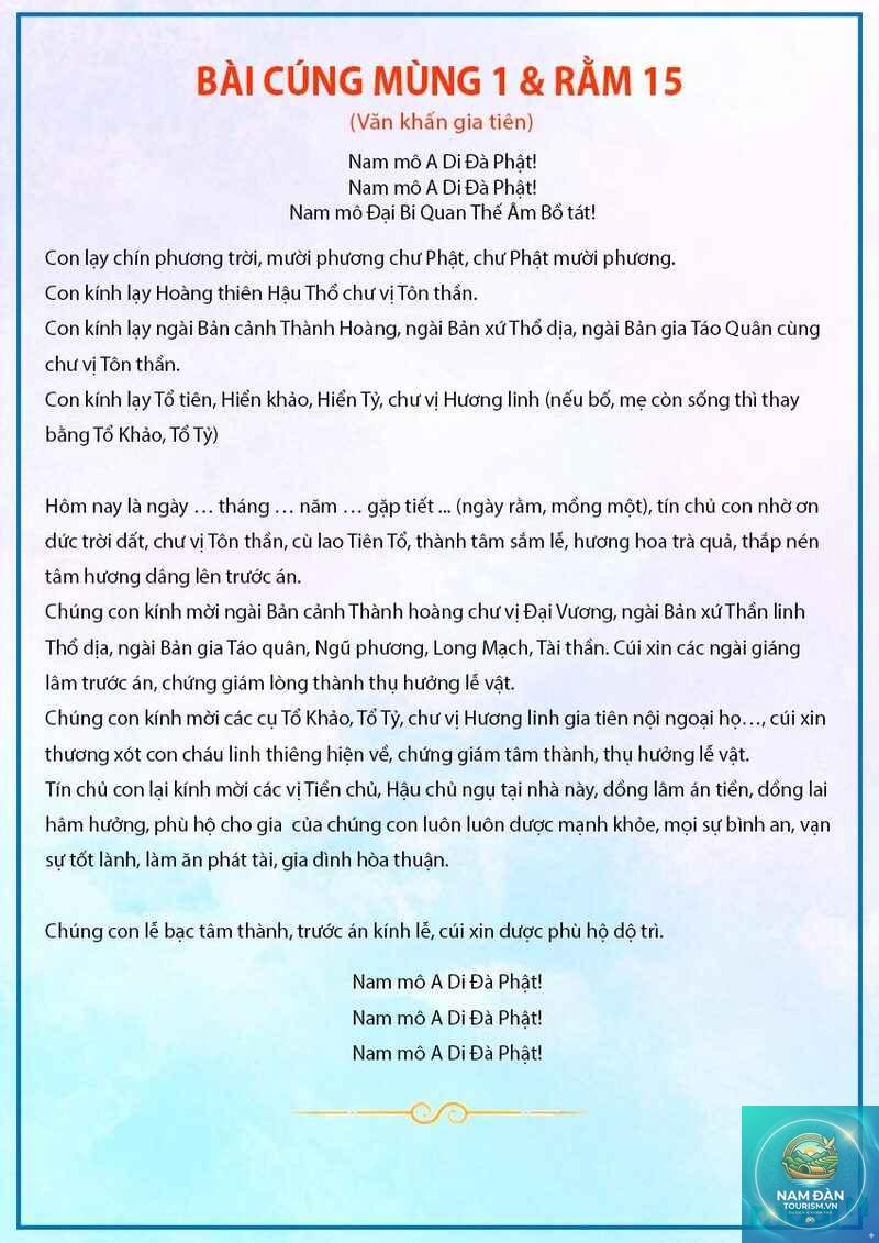 văn khấn thần linh ngoài trời - Hình 1