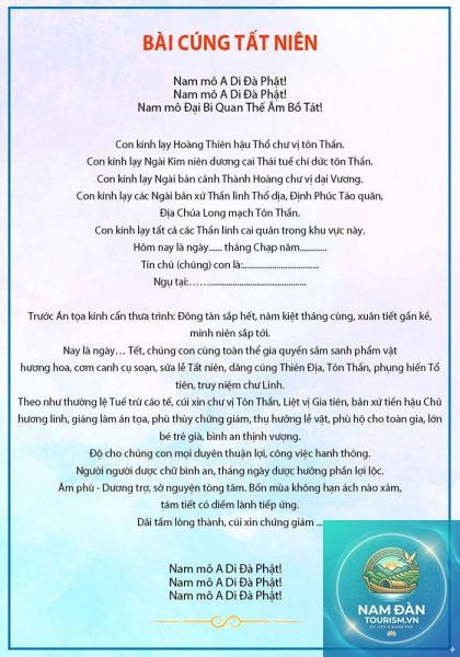 văn khấn thần linh tất niên - Hình 1