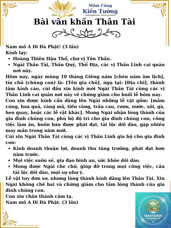 văn khấn thần tài cầu doanh thu - Hình 2