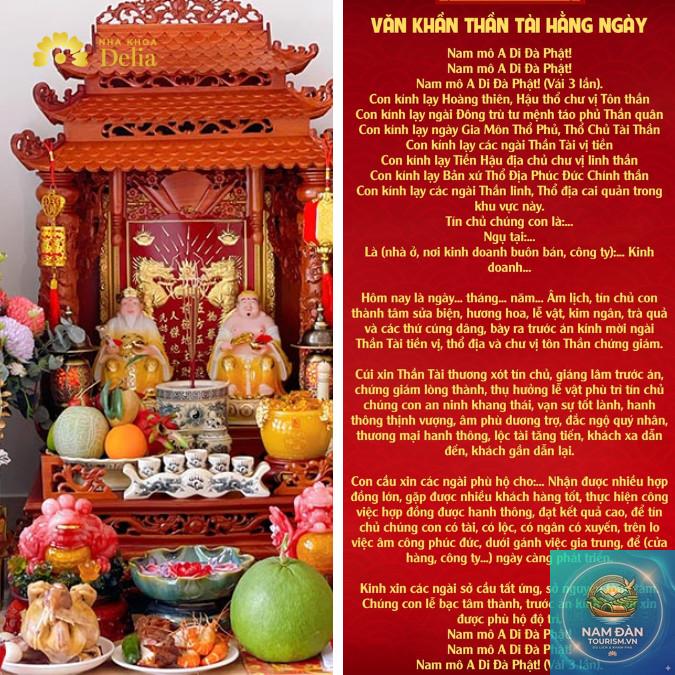 văn khấn thần tài cầu phát đạt - Hình 1
