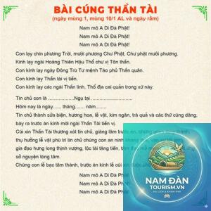 văn khấn thần tài chuẩn nhất