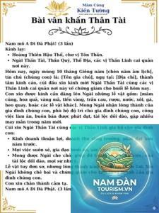 văn khấn thần tài công ty
