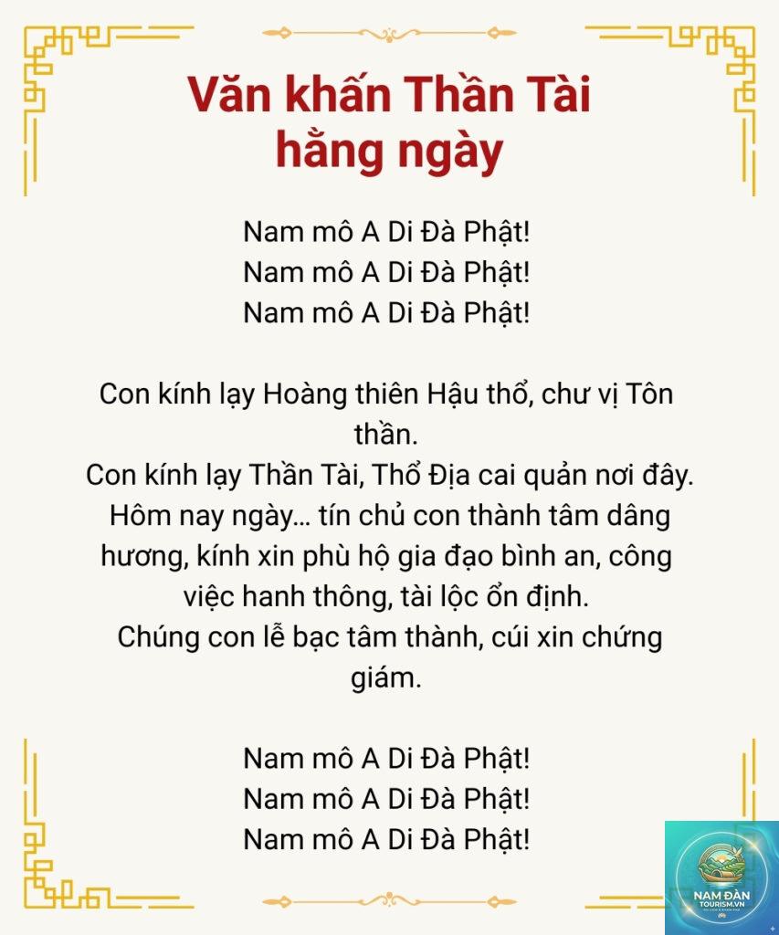 văn khấn thần tài hàng ngày - Hình 2