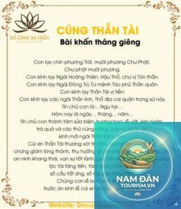 văn khấn thần tài ngày vía thần tài