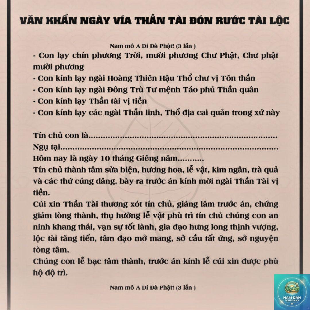 văn khấn thần tài ngày vía thần tài - Hình 5