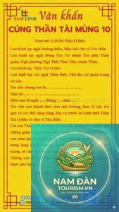 văn khấn thần tài thổ địa