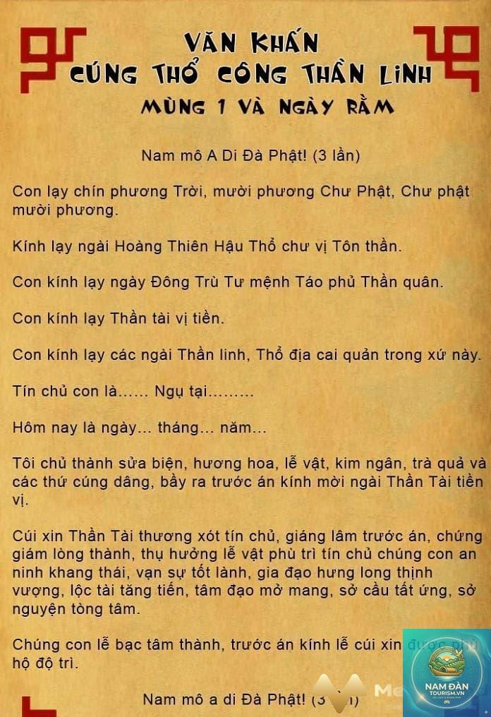 văn khấn thổ công - Hình 2