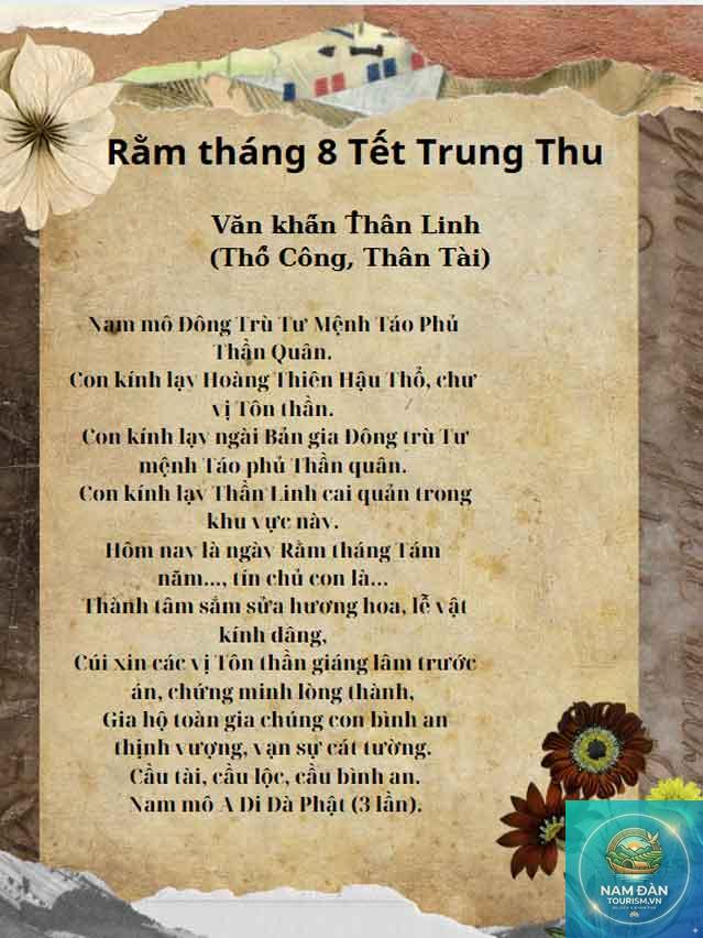 văn khấn trung thu thần linh - Hình 1