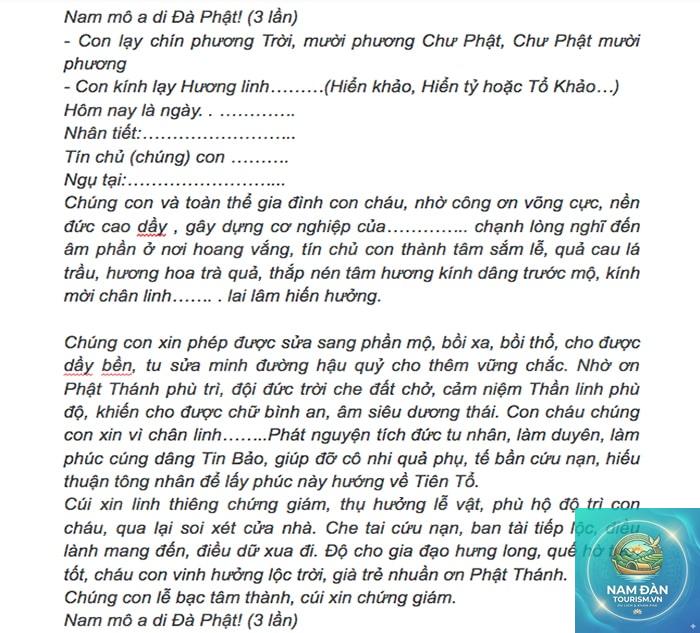 văn khấn viếng mộ thanh minh - Hình 1