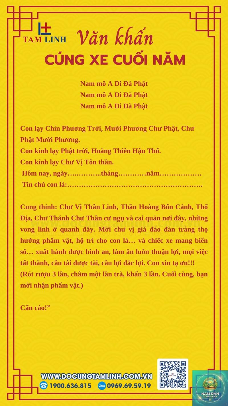 văn khấn xe ô tô mới mua - Hình 1
