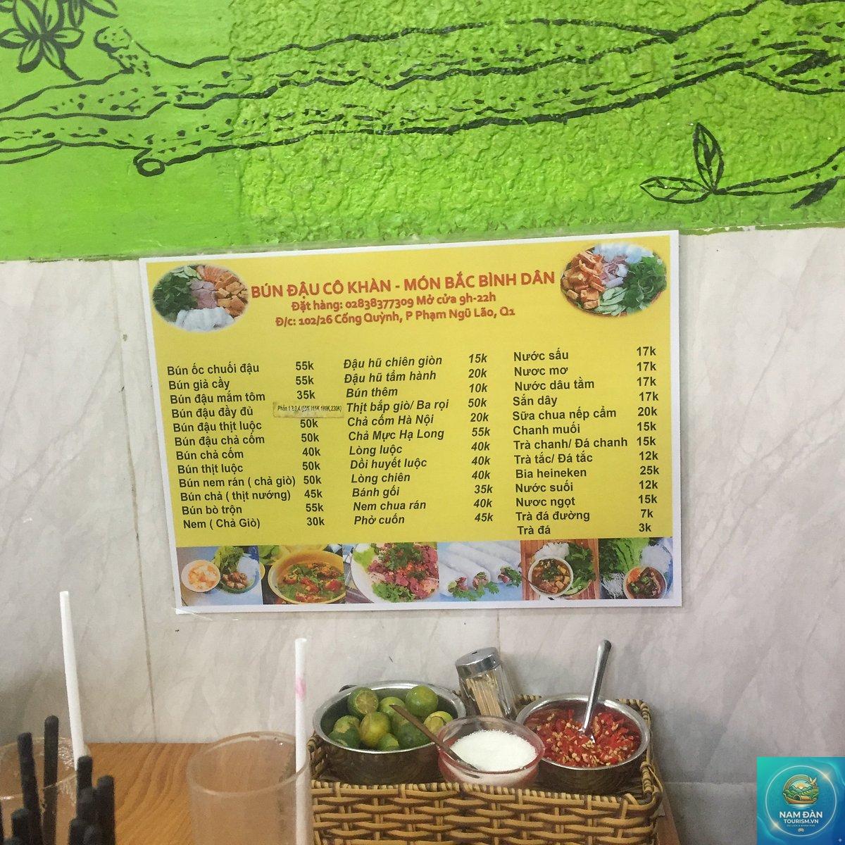 Bún Đậu Cô Khàn Quận 3 - Hình 2