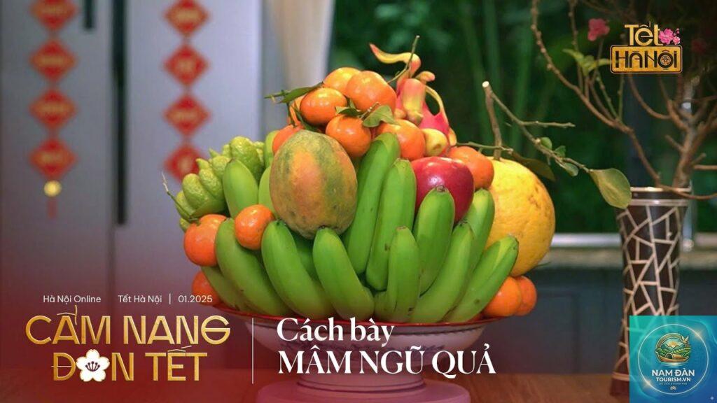cách bày mâm ngũ quả
