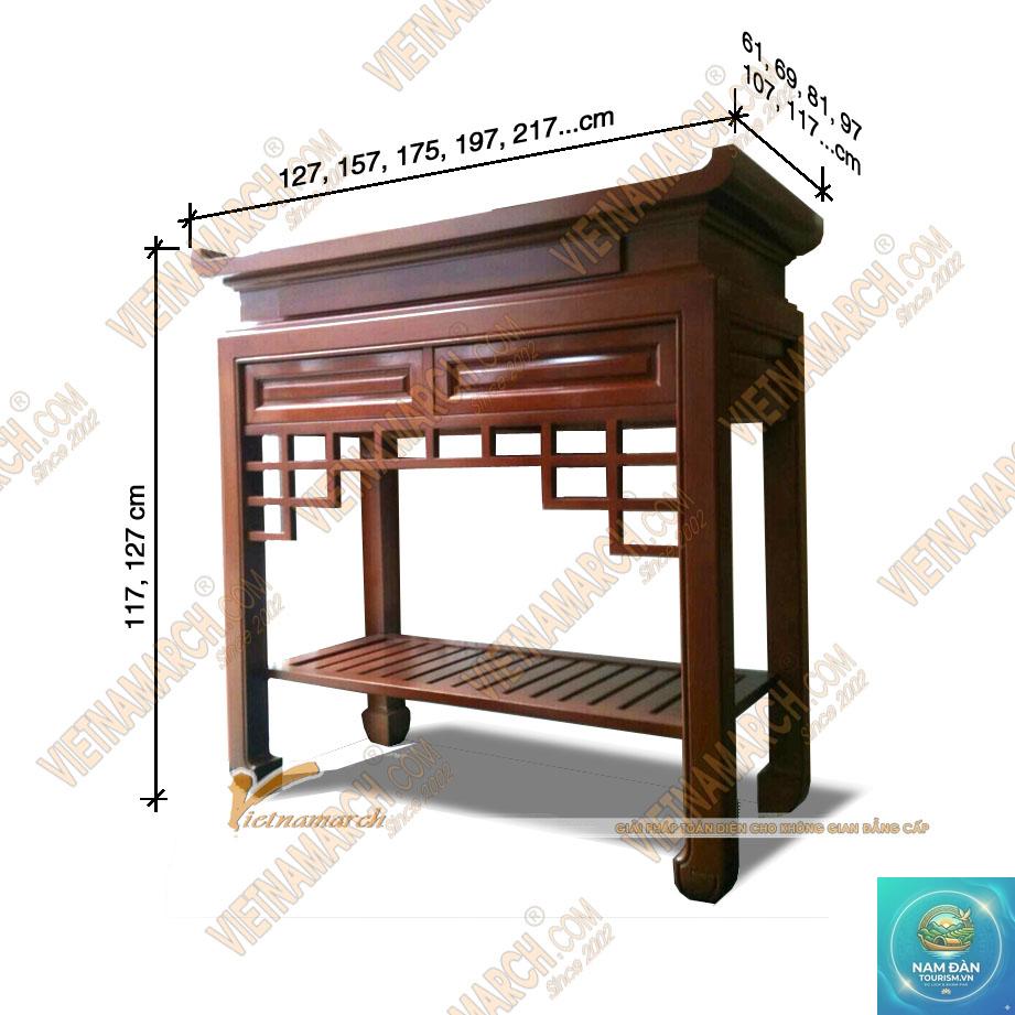 chiều cao bàn thờ - Hình 3