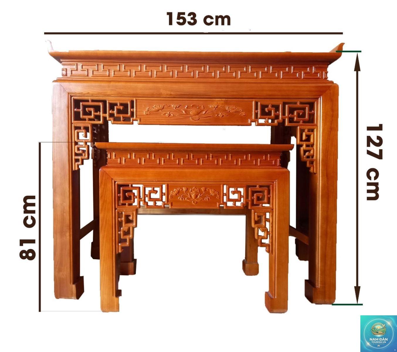 chiều cao bàn thờ - Hình 1