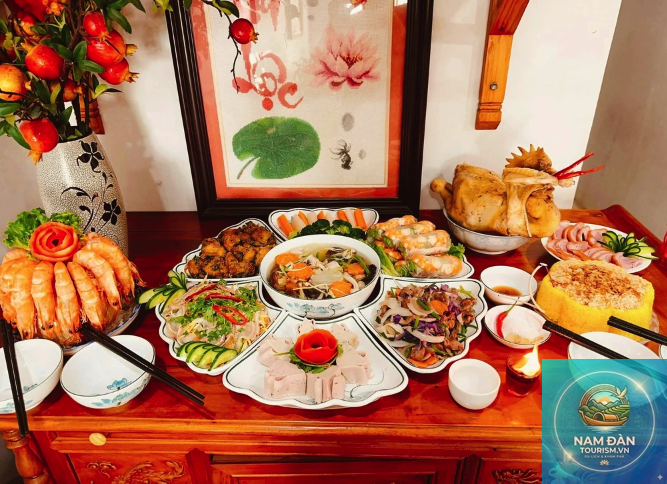 chuẩn bị lễ cúng