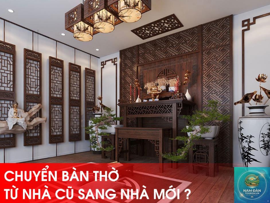 chuyển bàn thờ sang nhà mới