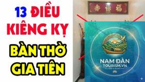 điều cấm kỵ trên bàn thờ