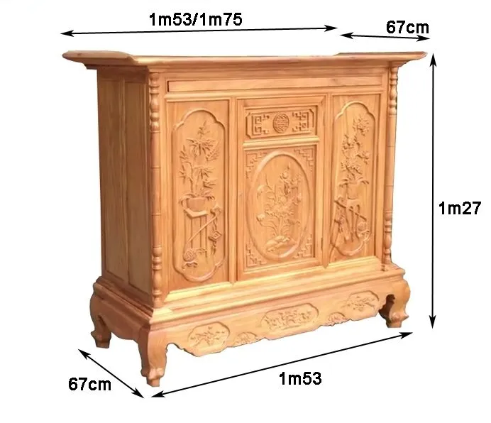 kích thước bàn thờ - Hình 3