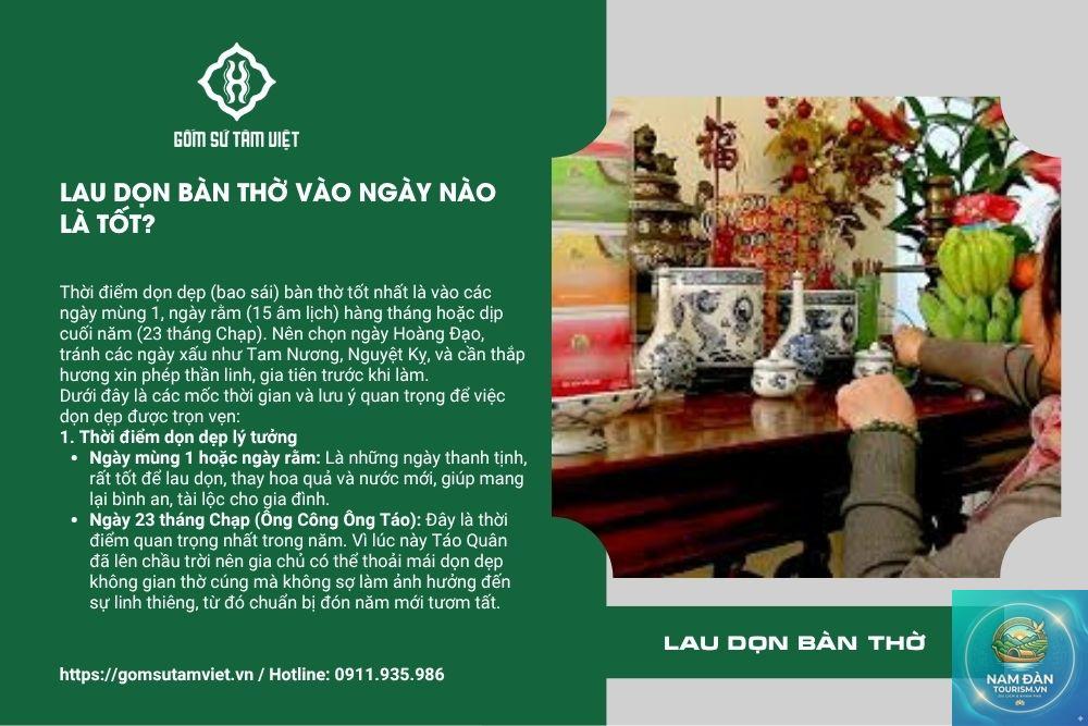 nên lau bàn thờ ngày nào - Hình 2