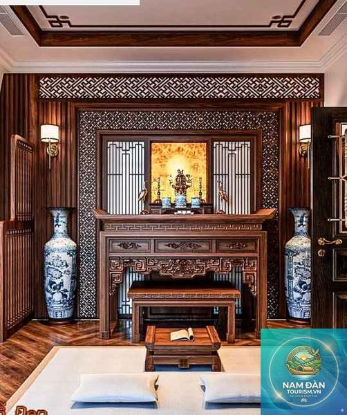 phòng thờ biệt thự