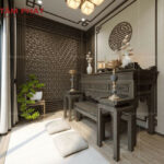 Phòng Thờ Tầng Trên: Giải Pháp Tối Ưu Không Gian & Phong Thủy Cho Nhà Phố Hiện Đại phòng thờ tầng trên