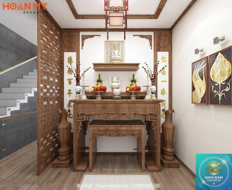 phòng thờ tầng trệt - Hình 3