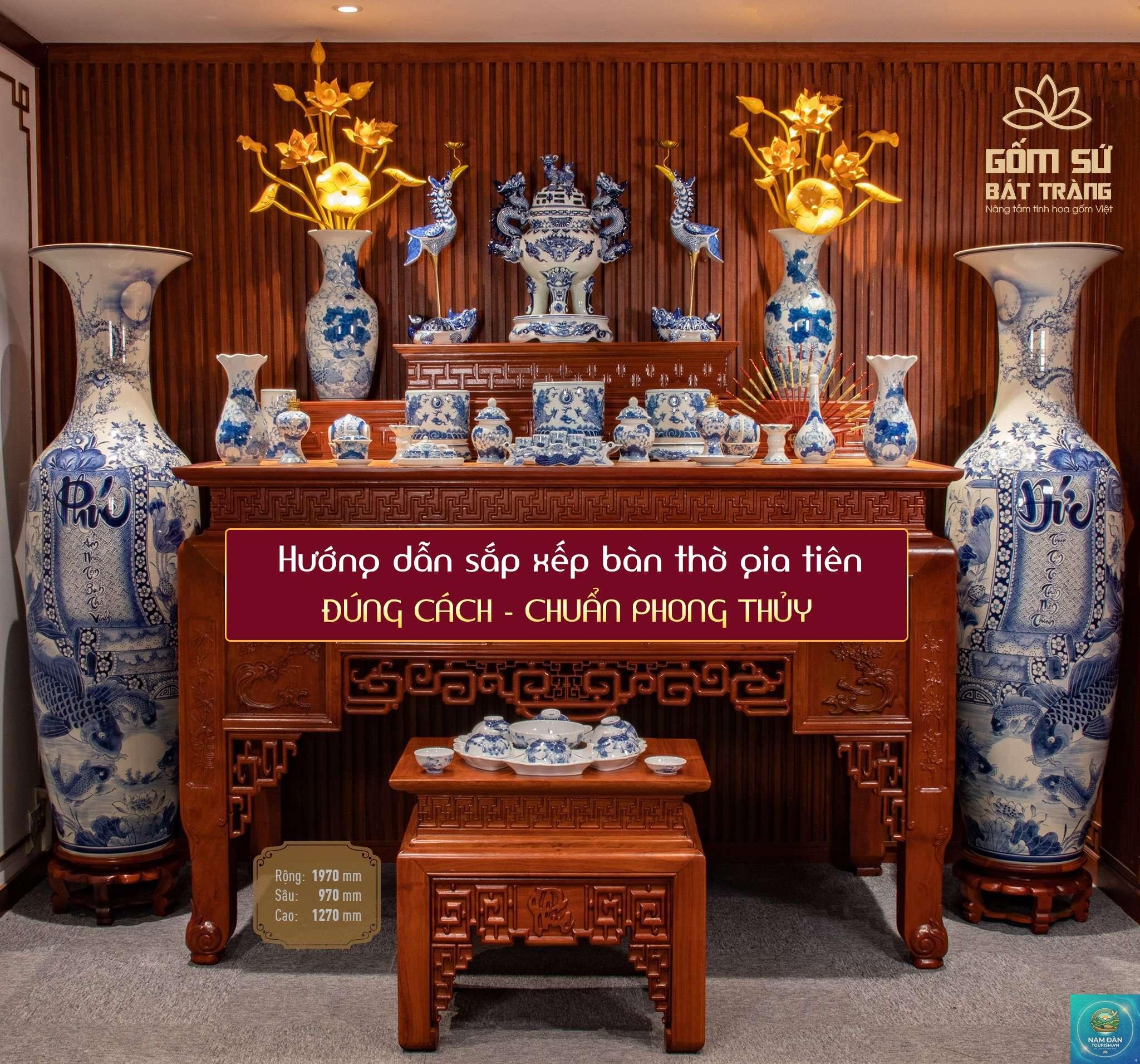 sắp xếp bàn thờ - Hình 1
