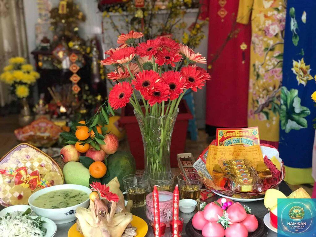 thờ cúng khai xuân