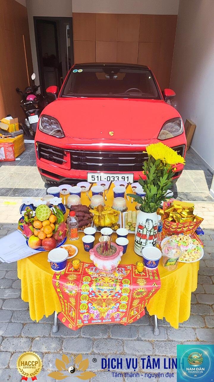thờ cúng nhận xe mới - Hình 4