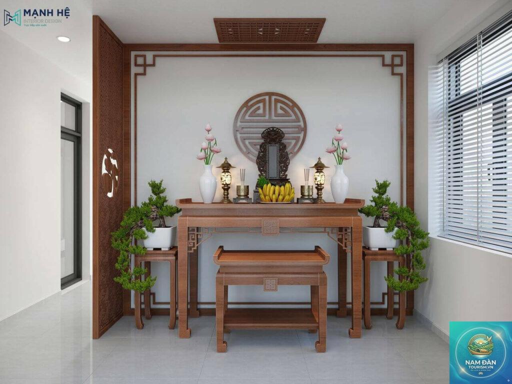 trang trí phòng thờ